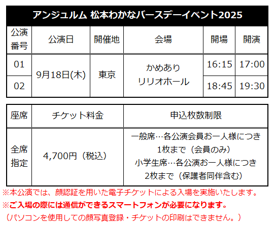 アンジュルム FCイベント れらけろため 松本わかな バースデーイベント2024 アンジュルム FCイベント れらけろため 松本わかな バースデー